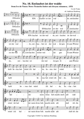 Entlaubet ist der Walde