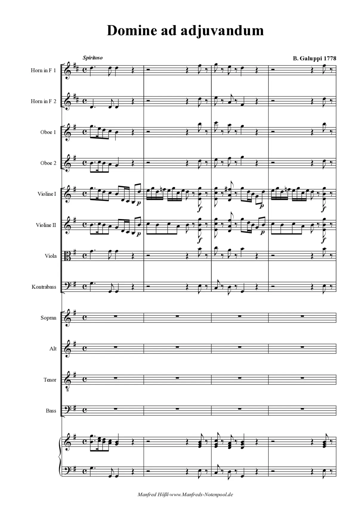 Domine ad adjuvandum me - Page 1