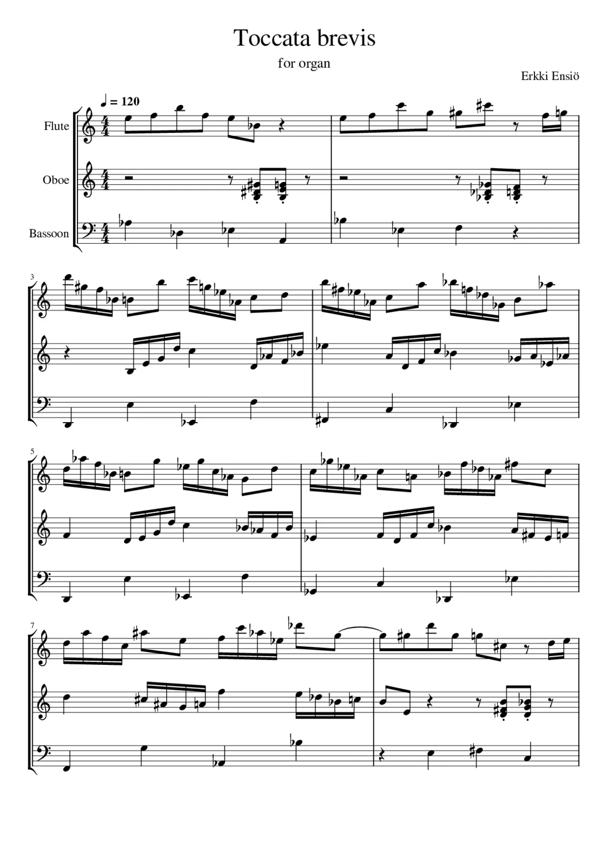 Toccata brevis - Page 1
