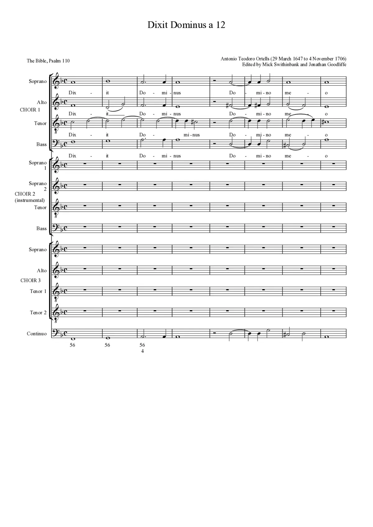 Dixit Dominus a 12 - Page 1