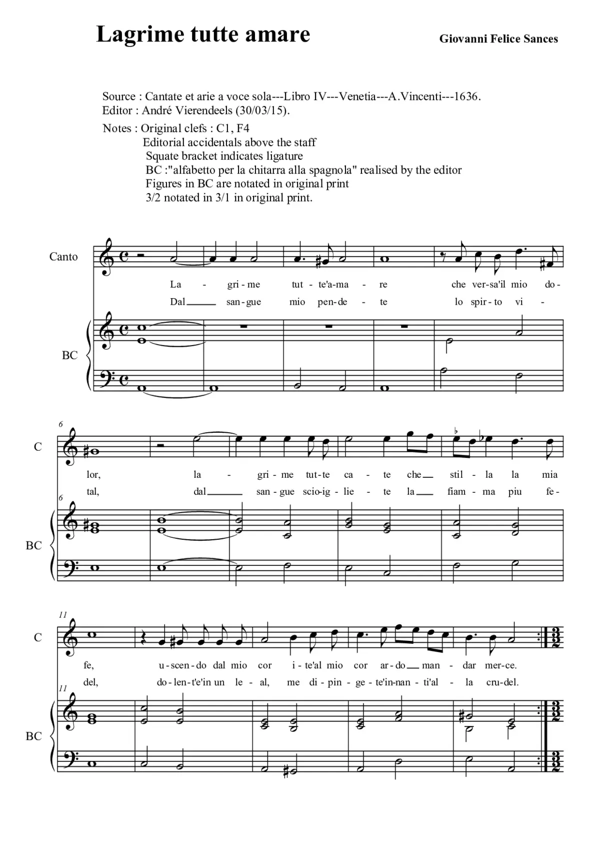 Lagrime tutte amare - Page 1