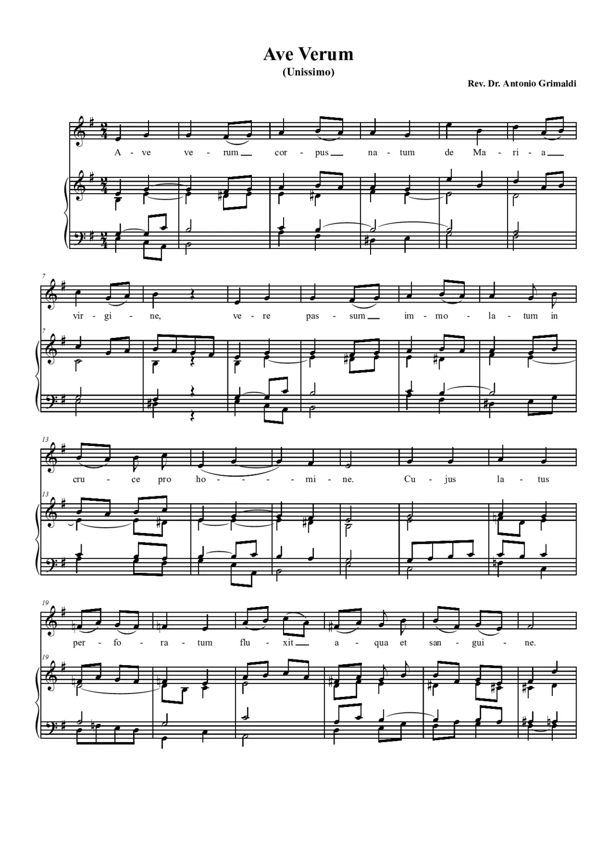 Ave Verum (Unissimo) - Page 1