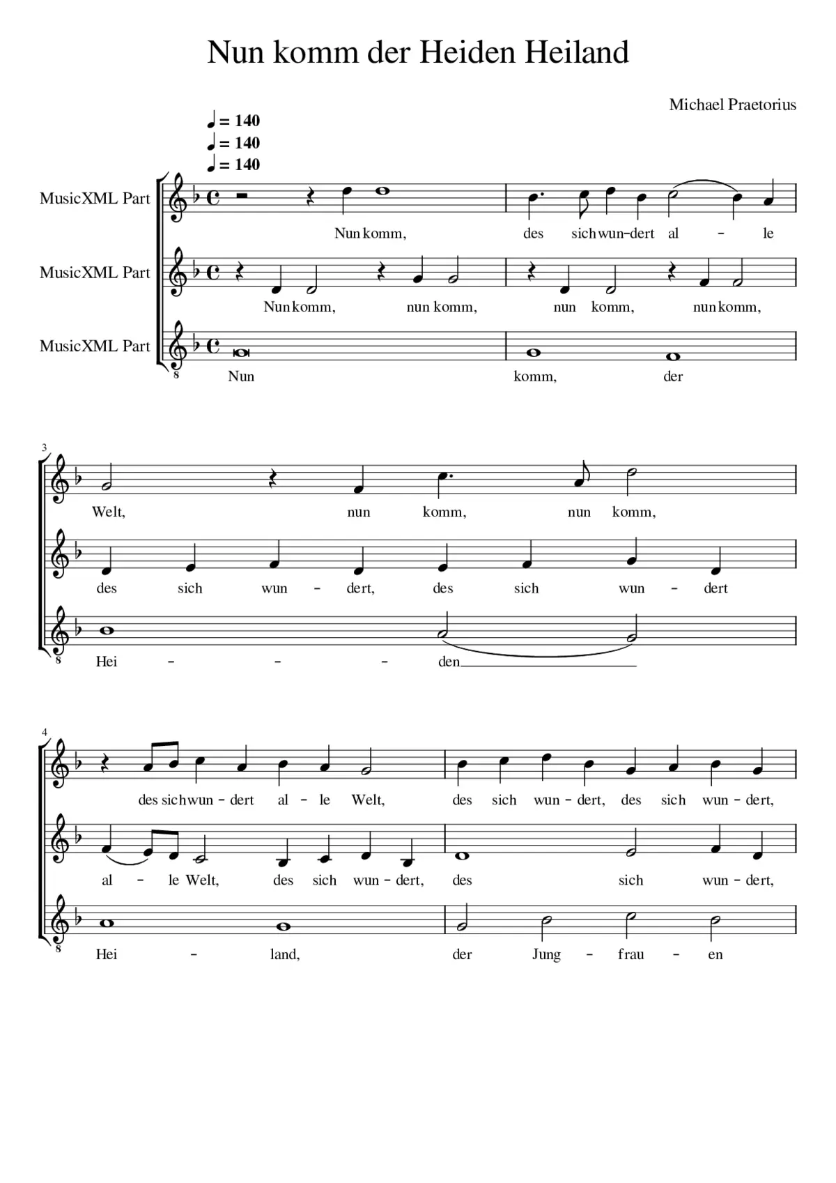 Nun komm der Heiden Heiland - Page 1