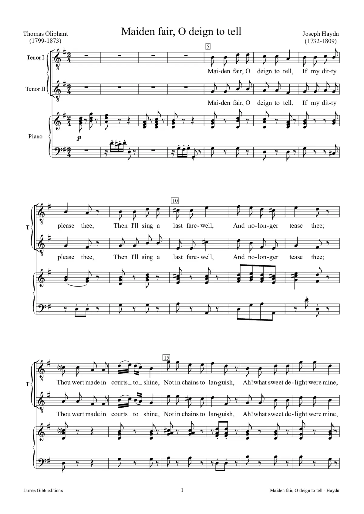 Maiden fair, I deign to tell - Page 1