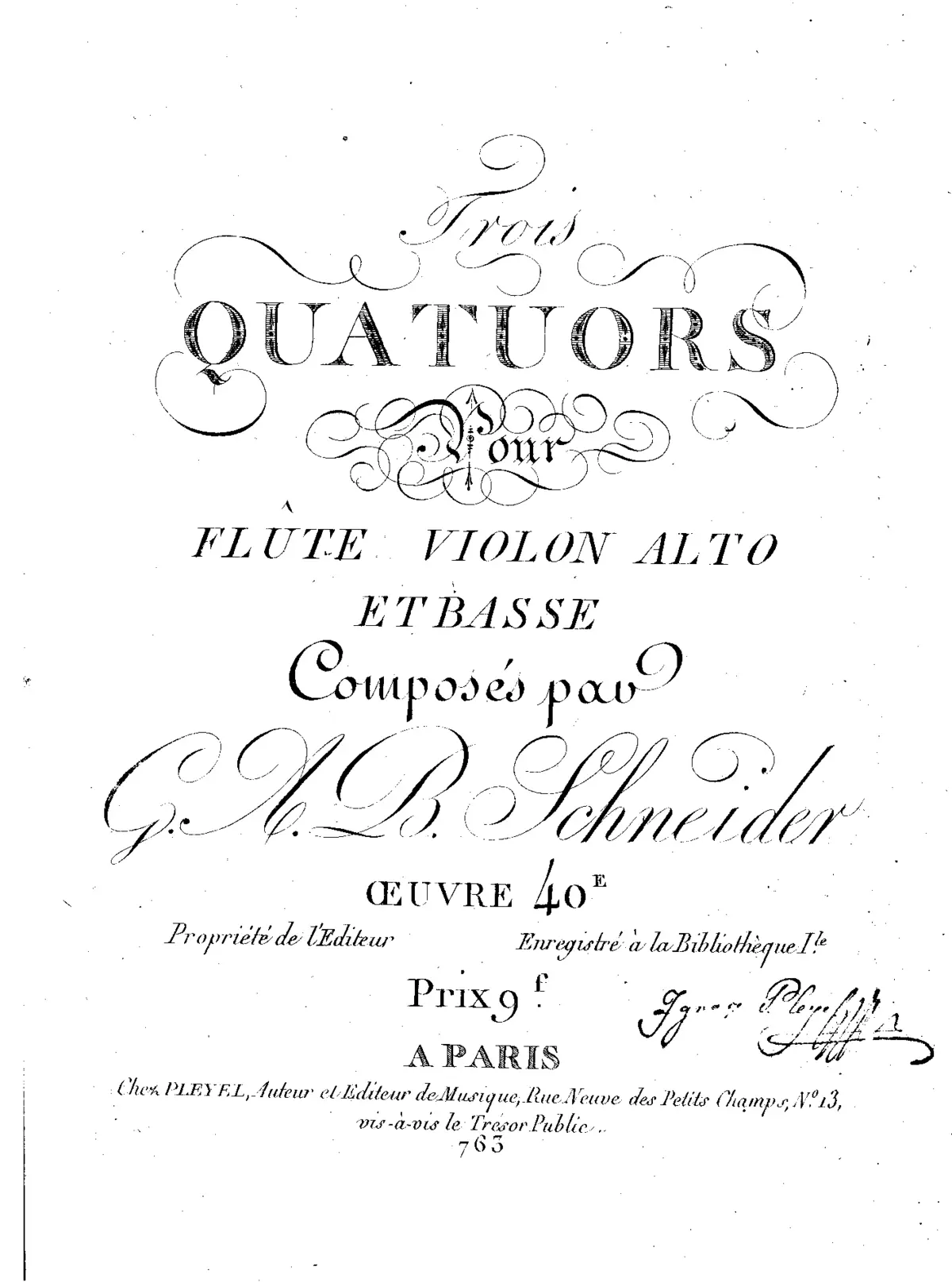 3 Quartets for Flute and Strings - Page 1