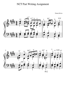 NCT and secondary Part Writing Assignment