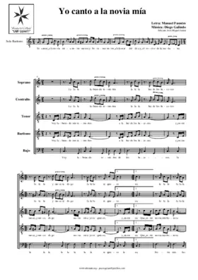 Yo canto a la novia mía