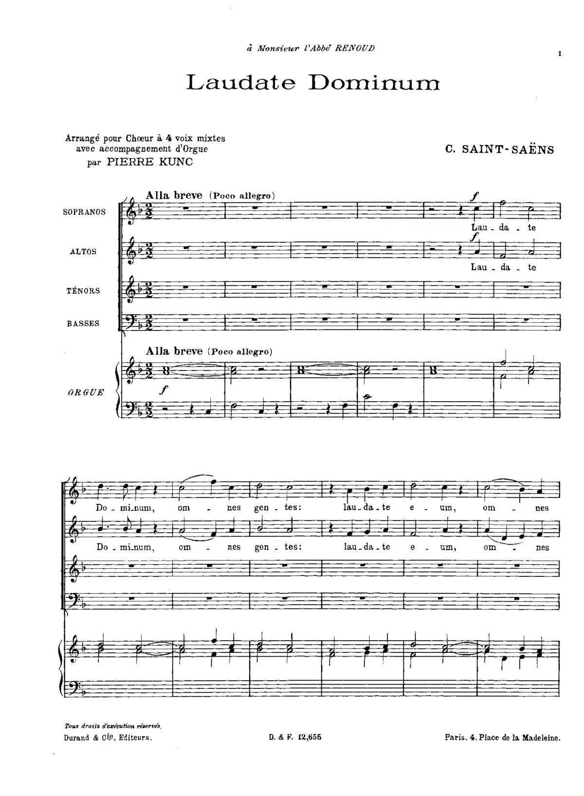 Laudate Dominum, Op.149 - Page 1