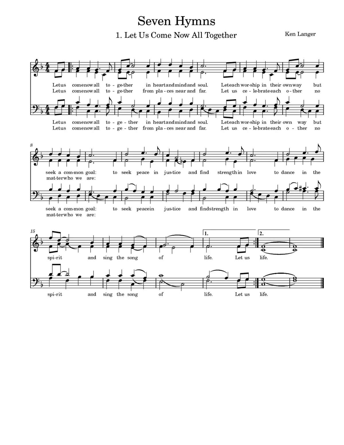Let Us Come Together - Page 1
