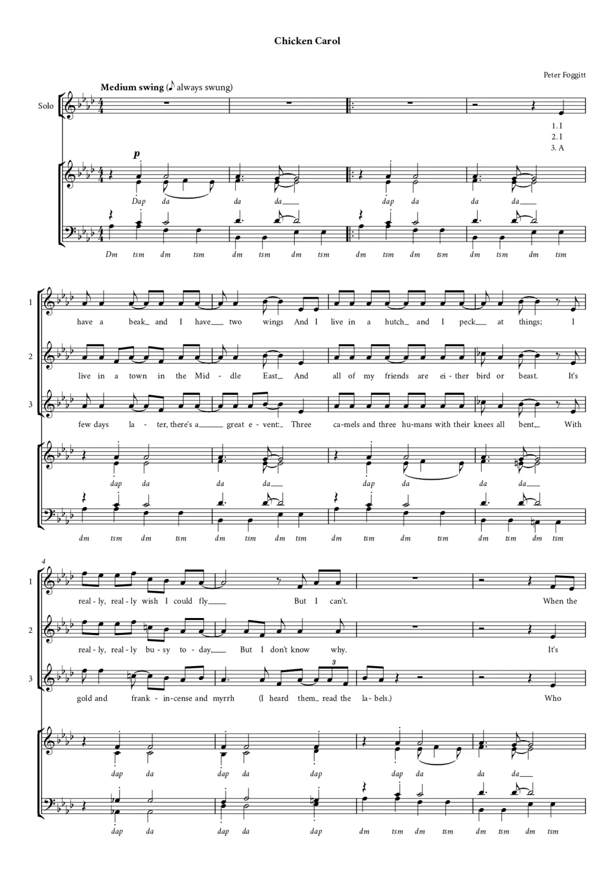 Chicken Carol - Page 1