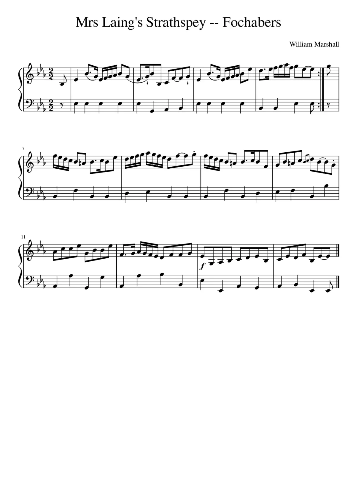 Mrs Laing's Strathspey -- Fochabers - Page 1