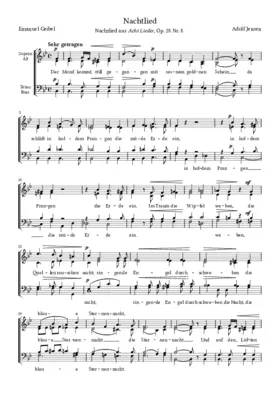 Nachtlied, Op. 28 No. 8