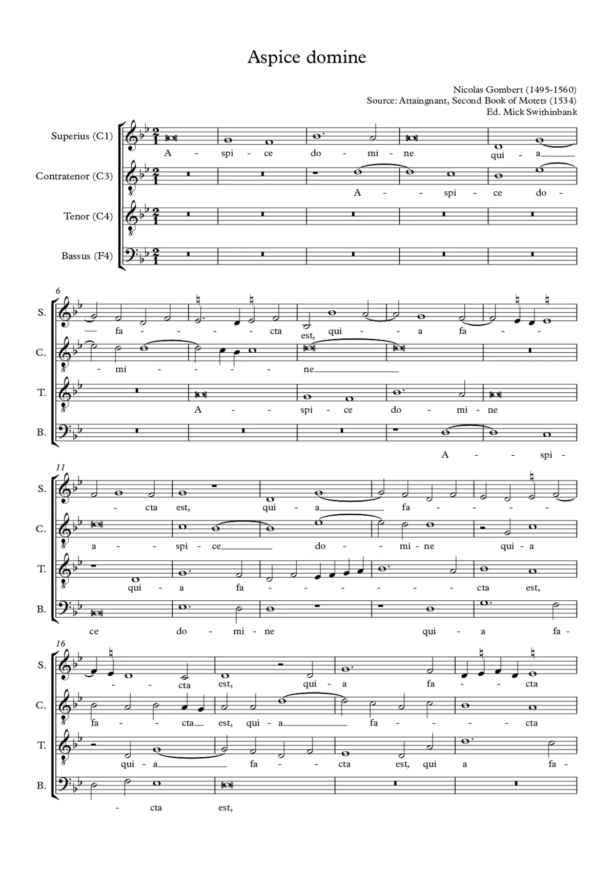 Aspice Domine - Page 1