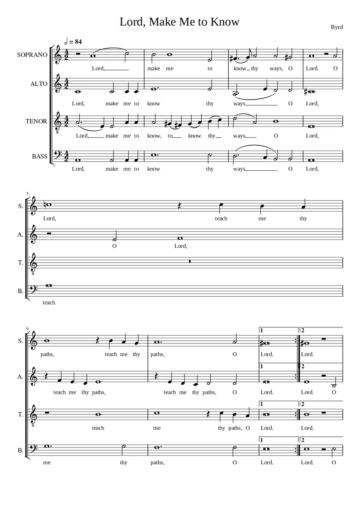 Lord make me to know Thy ways - Page 1