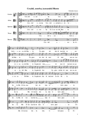 Crudel, acerba, inesorabil Morte