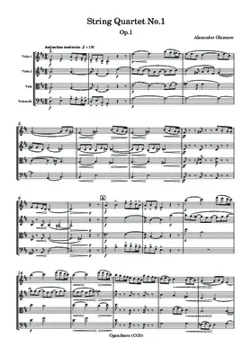 String Quartet No.1, Op.1