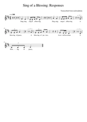 Sing of a Blessing: Responses