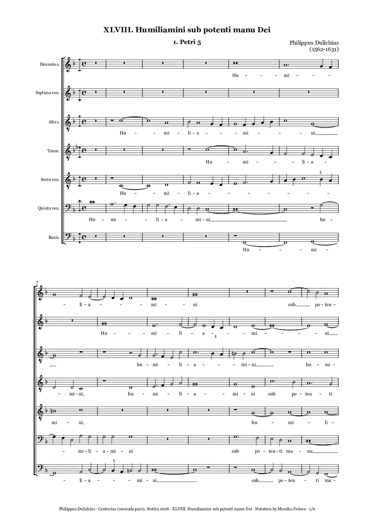 Humiliamini sub potenti manu Dei - Page 1