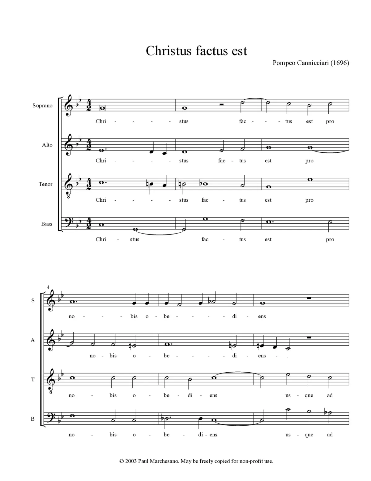 Christus factus est - Page 1
