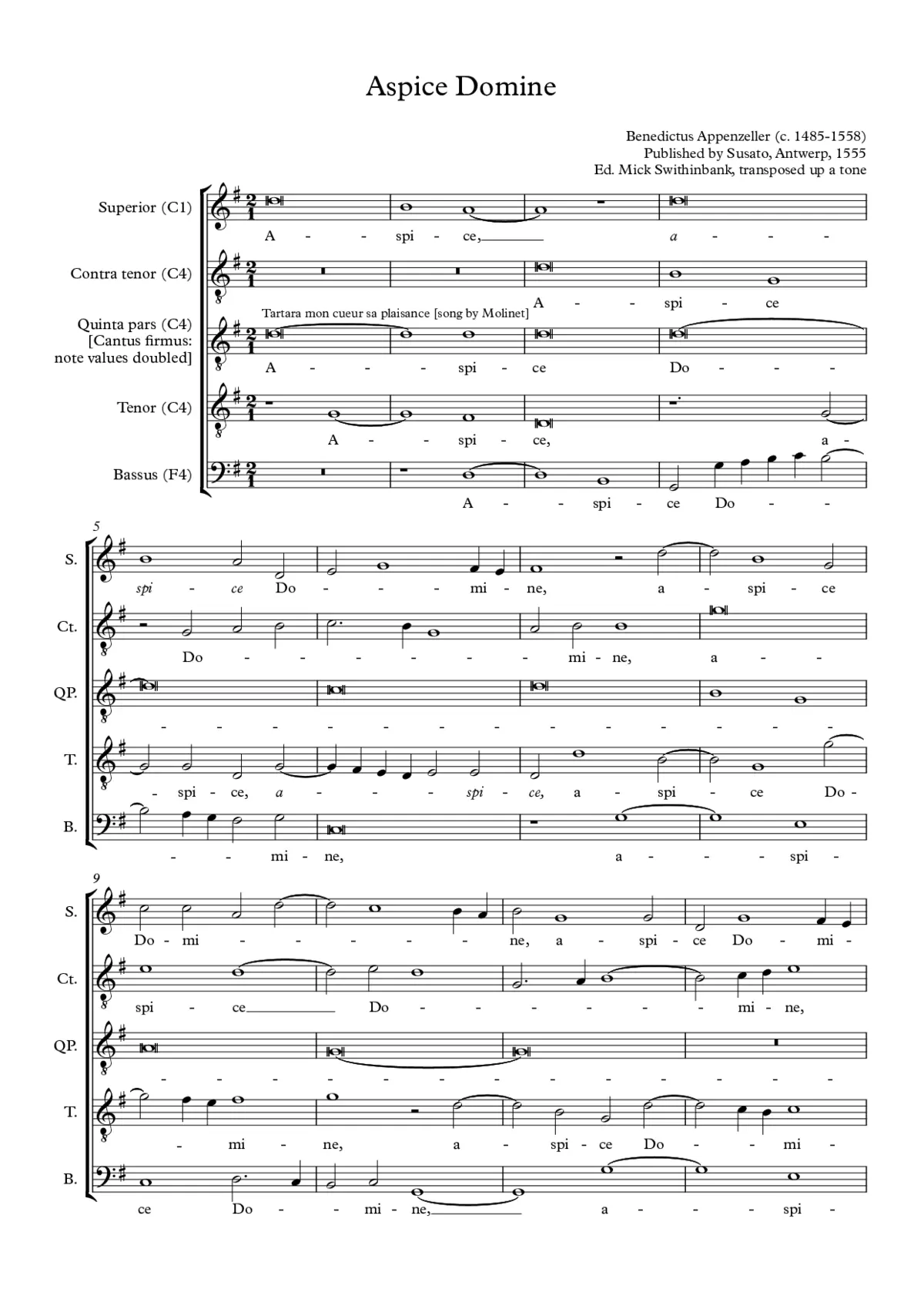 Aspice Domine - Page 1