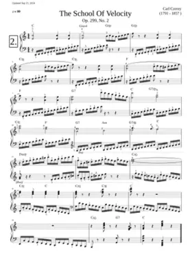 School of Velocity op.299 no.2 Czerny