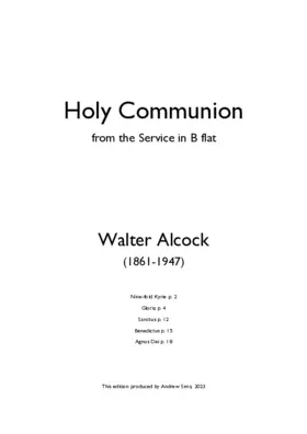 Holy Communion from the Service in B flat