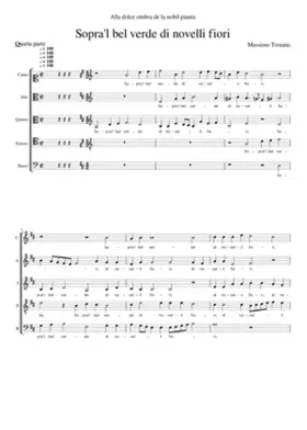 Sopra'l bel verde di novelli fiori