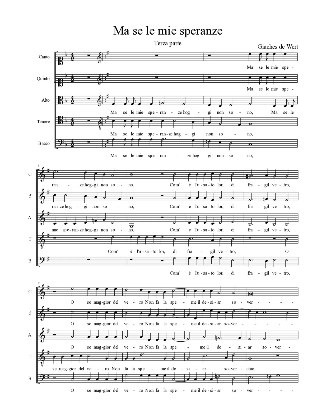 Ma se le mie speranze - Page 1