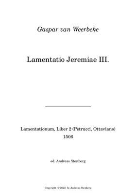 Lamentatio Jeremiae III.