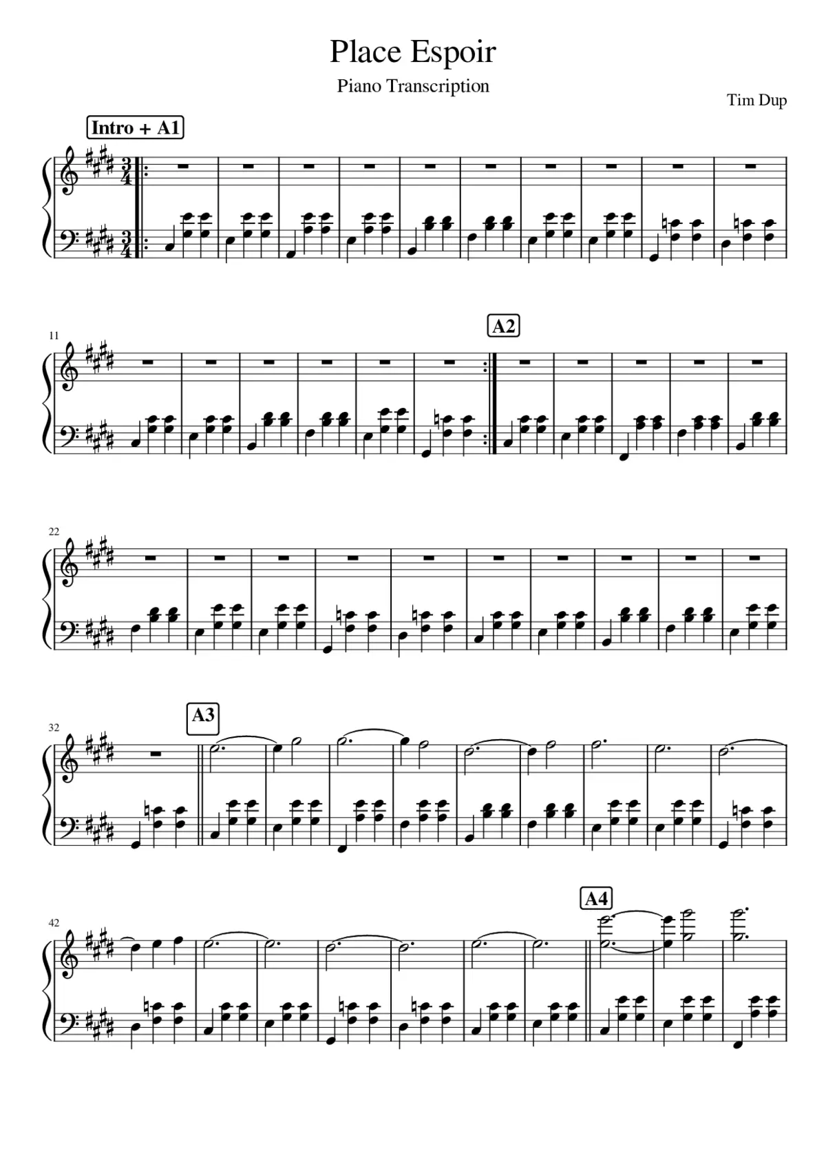 Place Espoir - Page 1