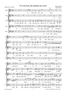 O Lord God, the heathen are come into thine inheritance