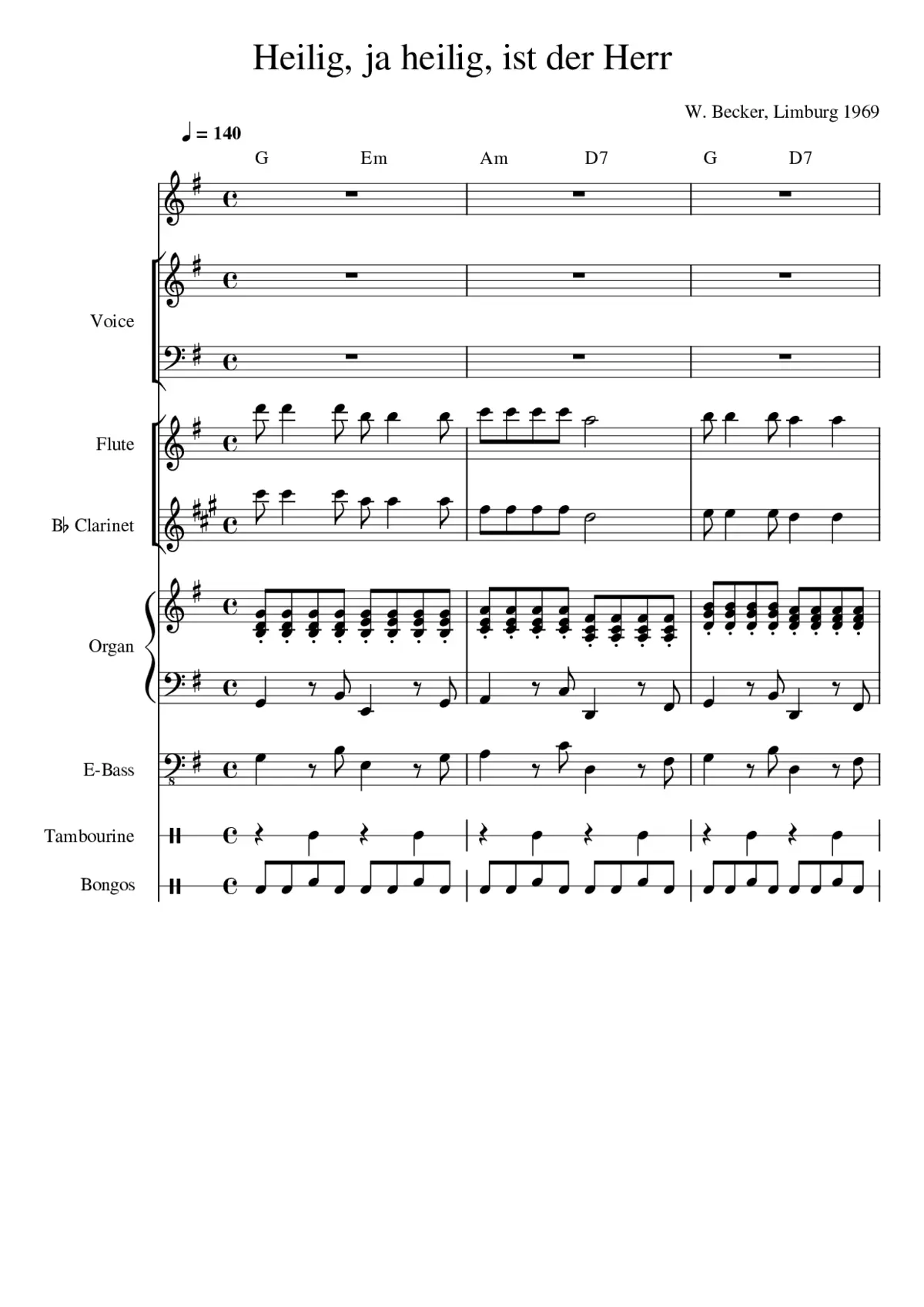 Heilig ja heilig ist der Herr - Page 1