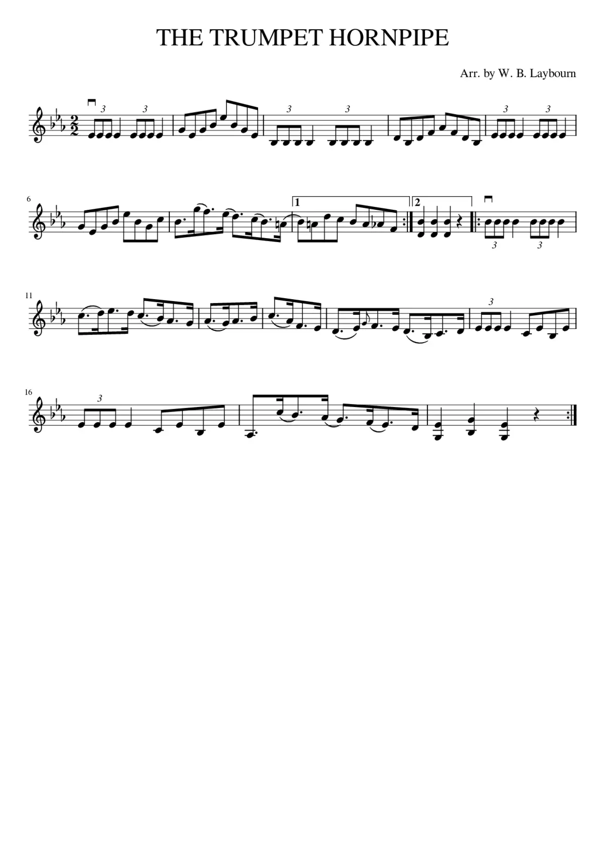 The Trumpet Hornpipe - Page 1
