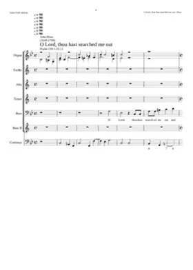Lord thou hast searched me out
