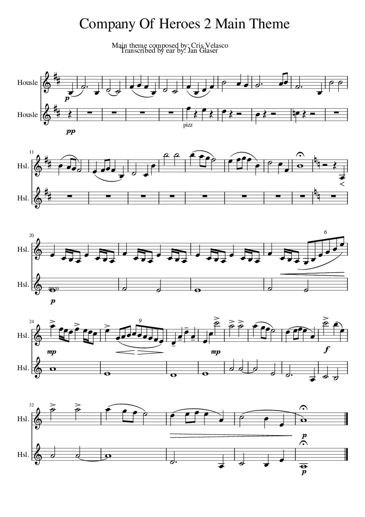 company of heroes 2 - main theme - Page 1