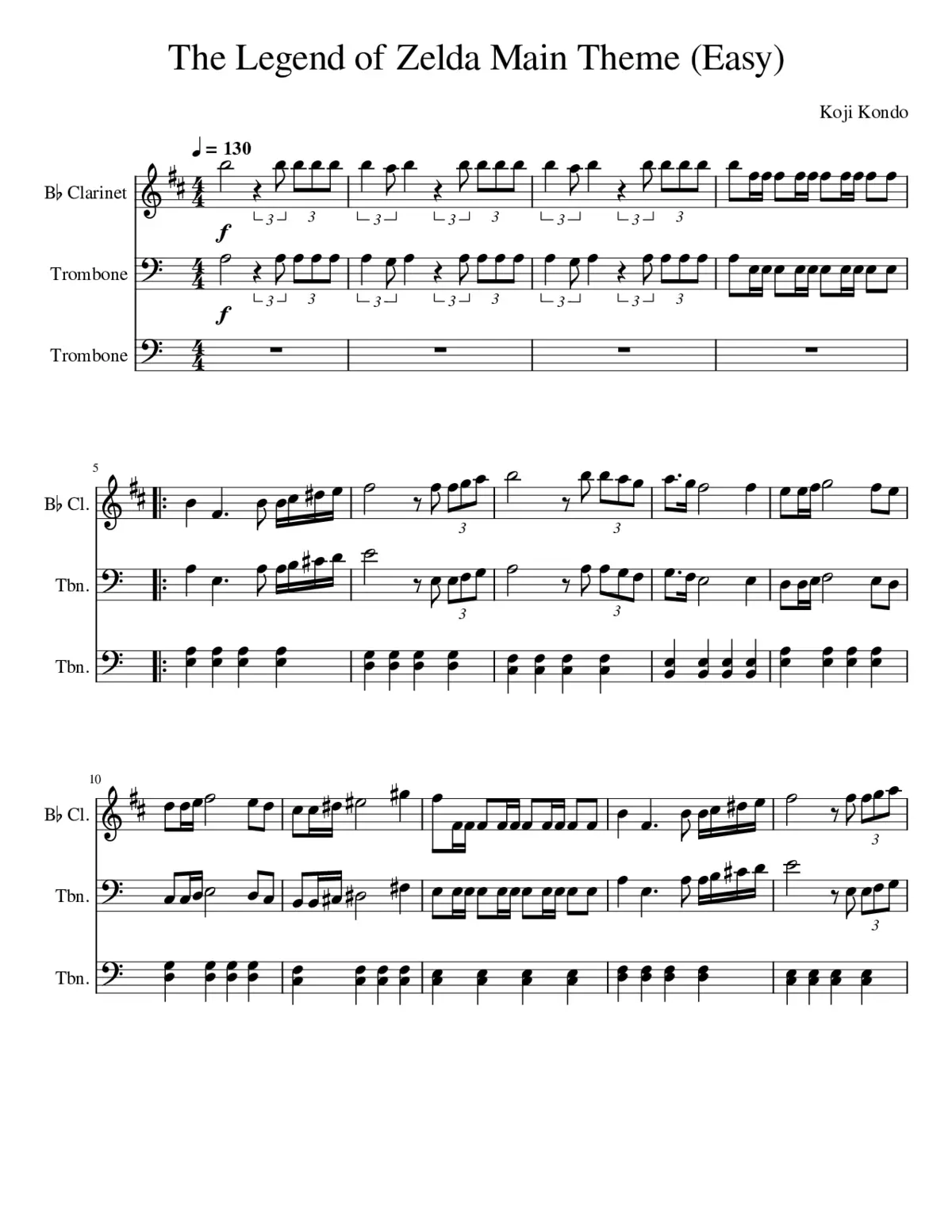 The Legend of Zelda Overworld Theme - Page 1