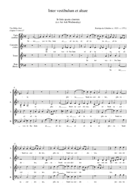 Inter vestibulum et altare