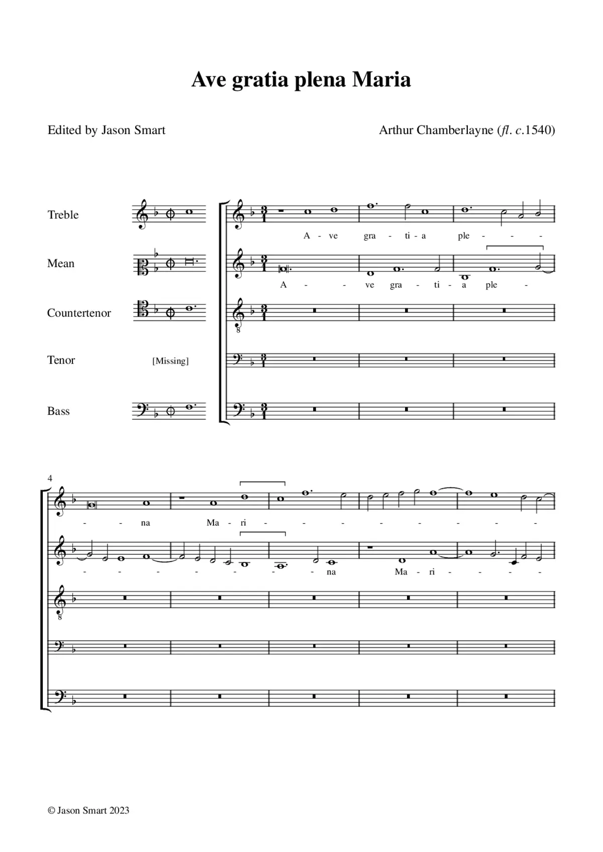 Ave gratia plena Maria - Page 1