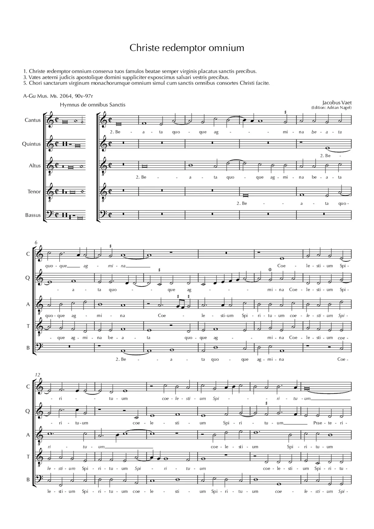 Christe redemptor omnium - Page 1