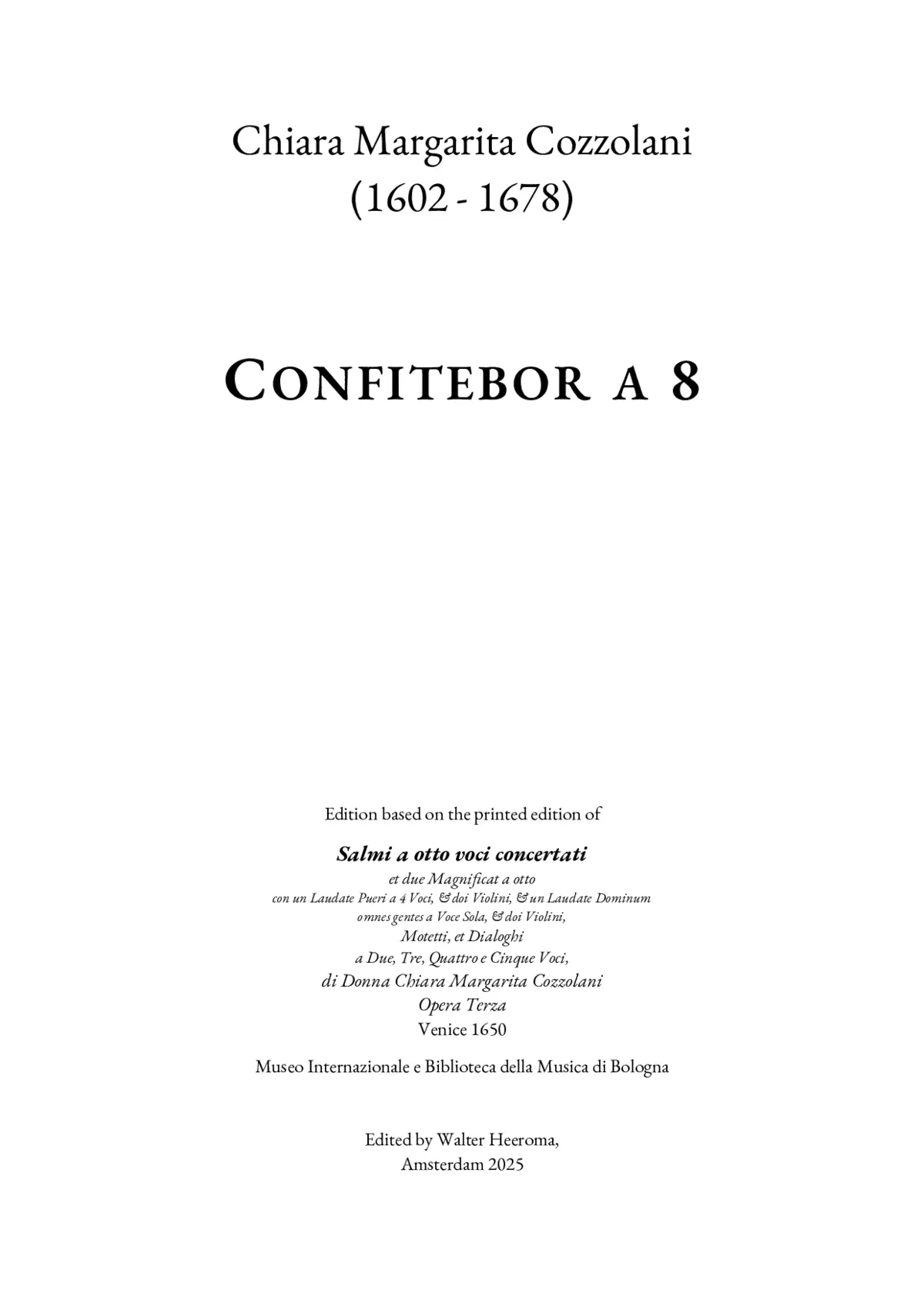 Confitebor - Page 1