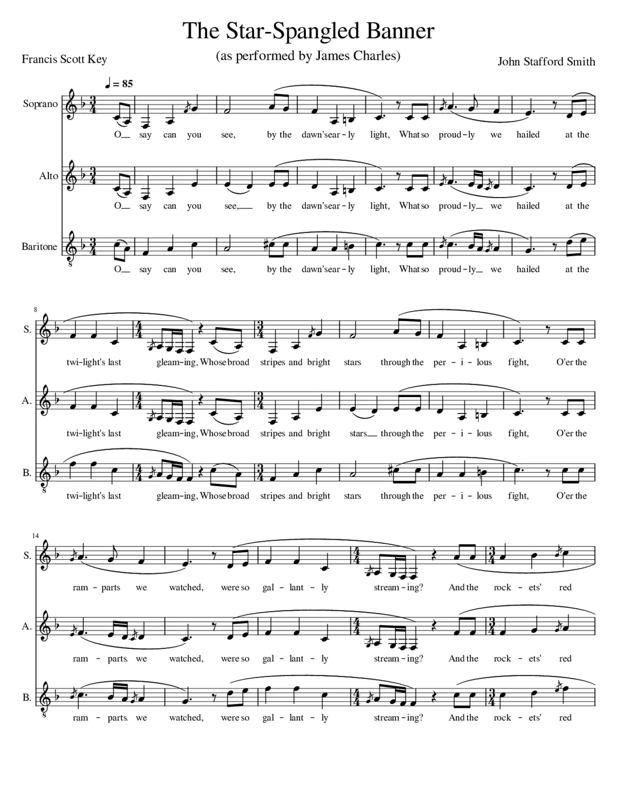 the star-spangled banner - Page 1