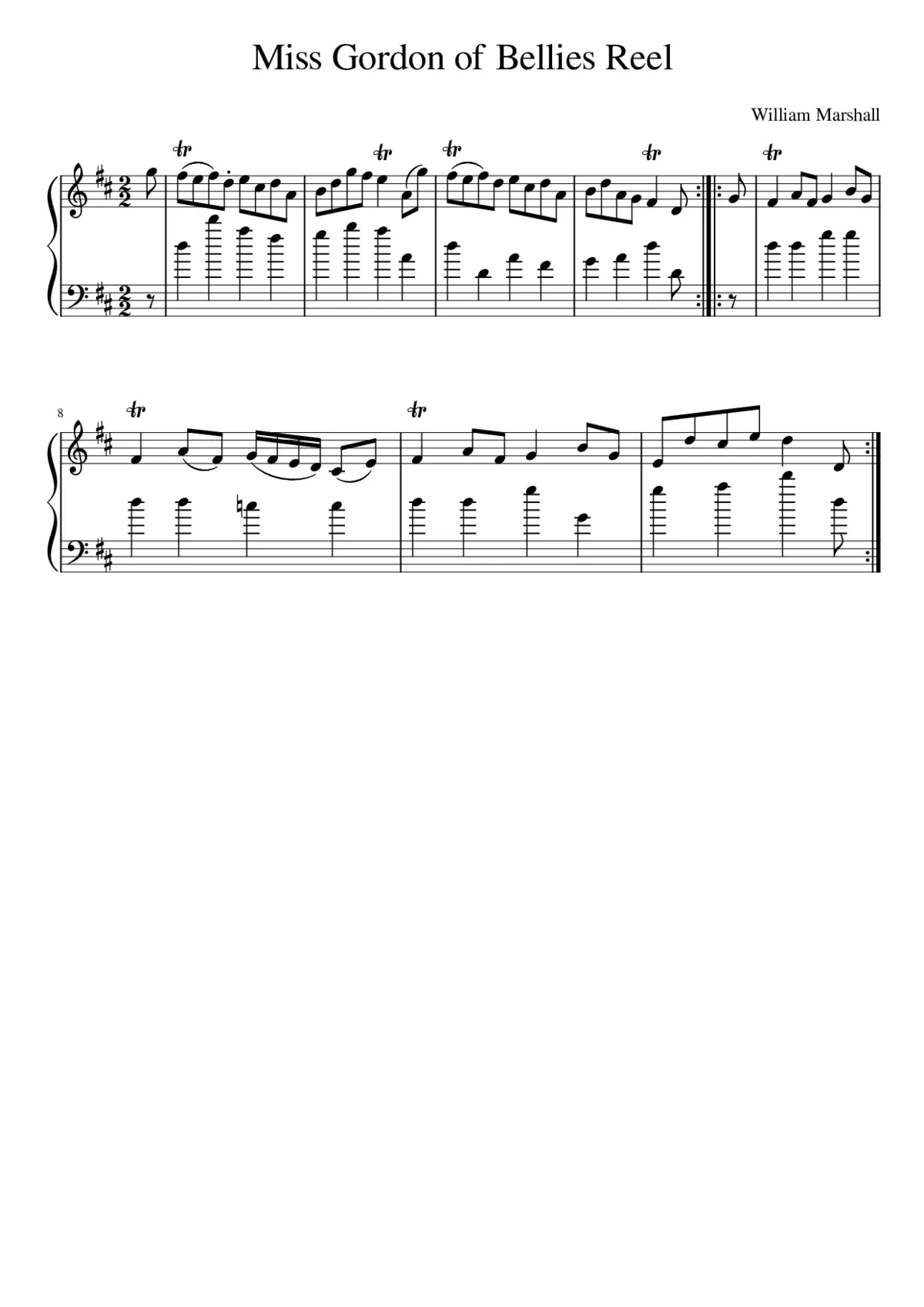 Miss Gordon of Bellies Reel - Page 1