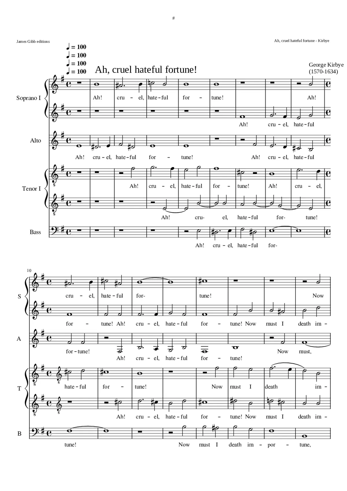 Ah cruel hateful Fortune - Page 1