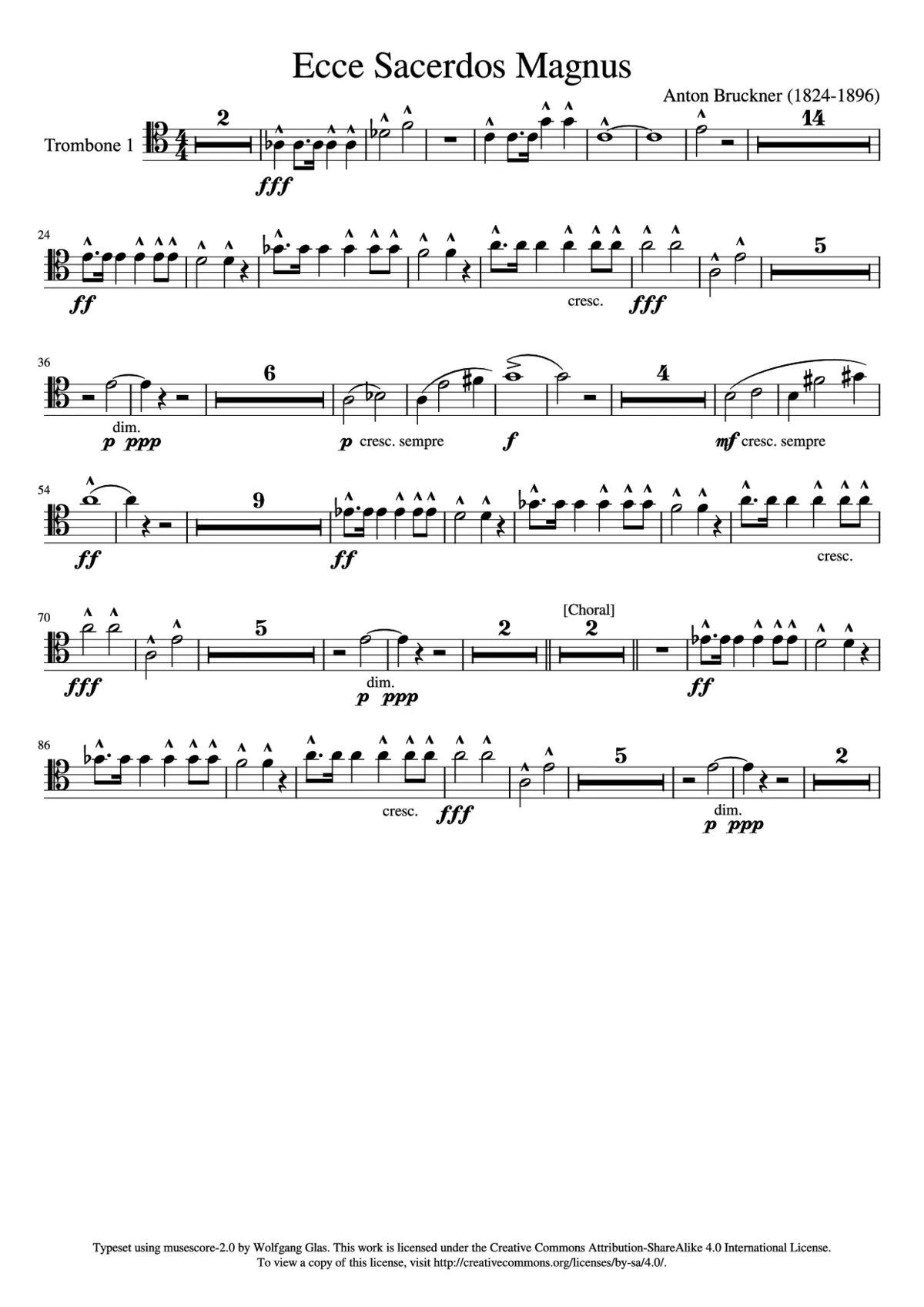 Ecce sacerdos - Page 1