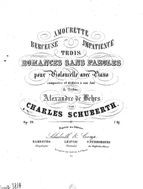 Trois Romances sans paroles