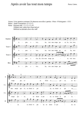 Après avoir, las, passé