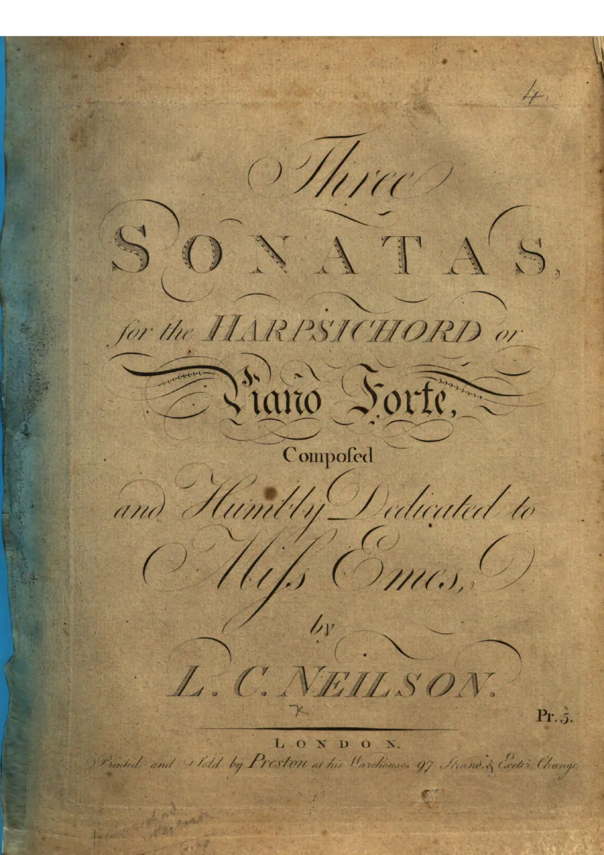 3 Keyboard Sonatas - Page 1