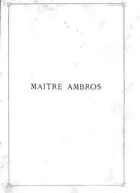 Maître Ambros