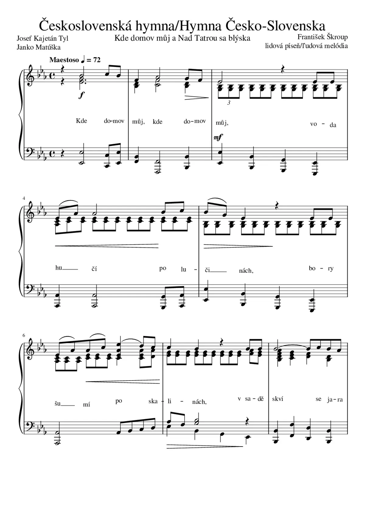 czech national anthem - Page 1
