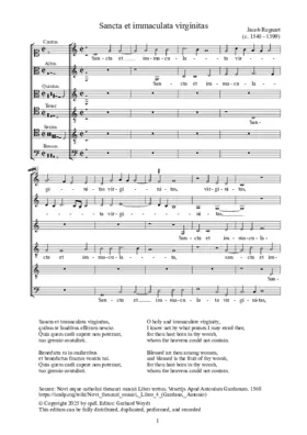 Sancta et immaculata virginitas